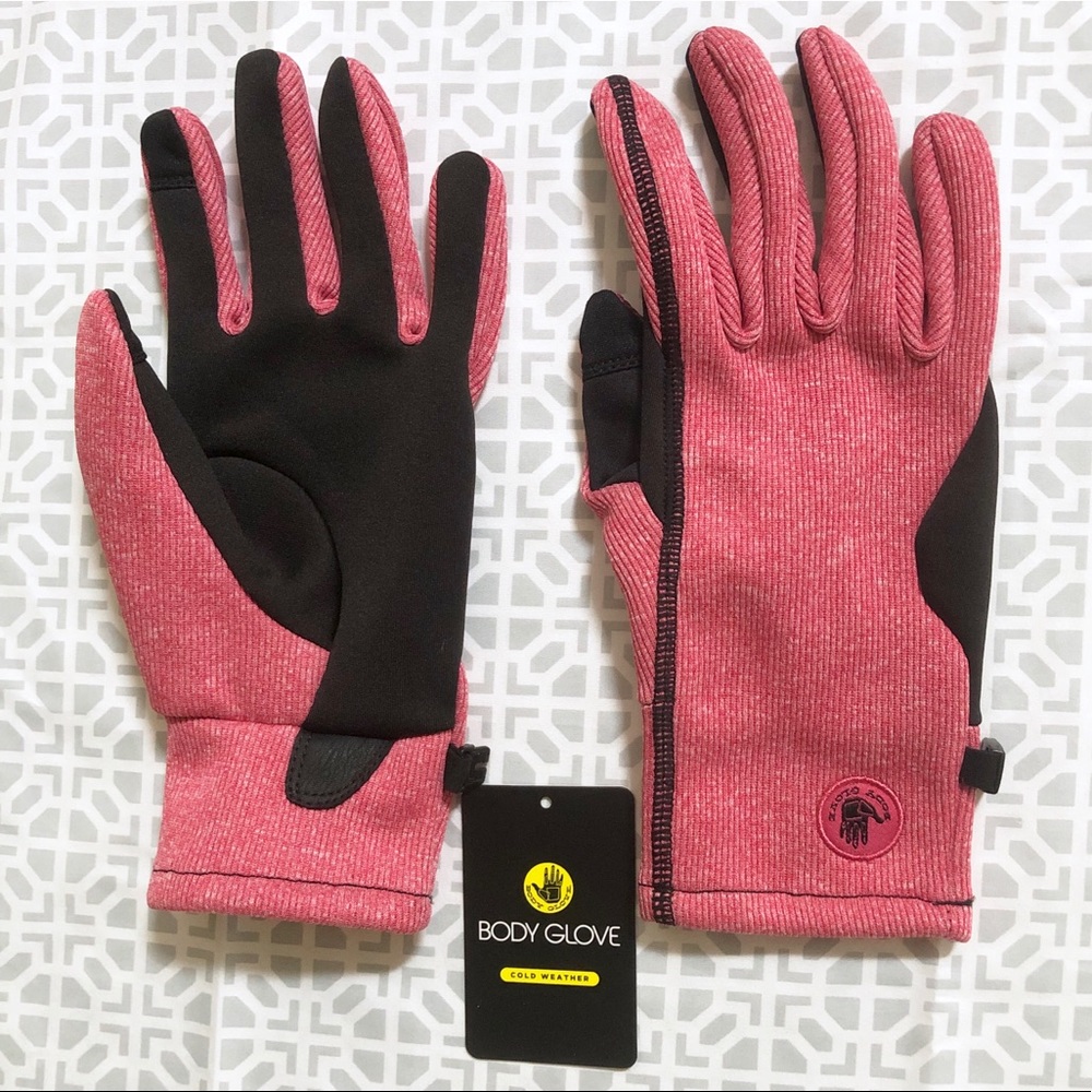 Body Glove Touchscreen Winter Gloves Red NWT